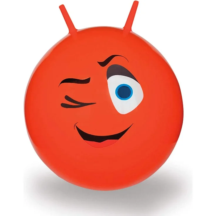 Jamara 460460 Hüpfball Eye - bis 50 kg, fördert den Gleichgewichtssinn und die motorischen Fähigkeiten, robust und widerstandsfähig, pflegeleicht, rot – Bild 2