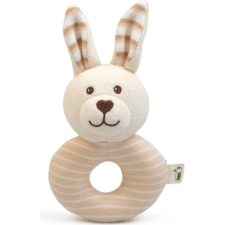 Grünspecht 619-00 Bio-Stoffrassel Hase, beige