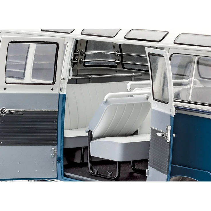 Revell Modellbausatz Auto 1:16 - Volkswagen VW T1 Bulli Samba Bus im Maßstab 1:16, Level 5, originalgetreue Nachbildung mit vielen Details, VW Bus, 07009 – Bild 5