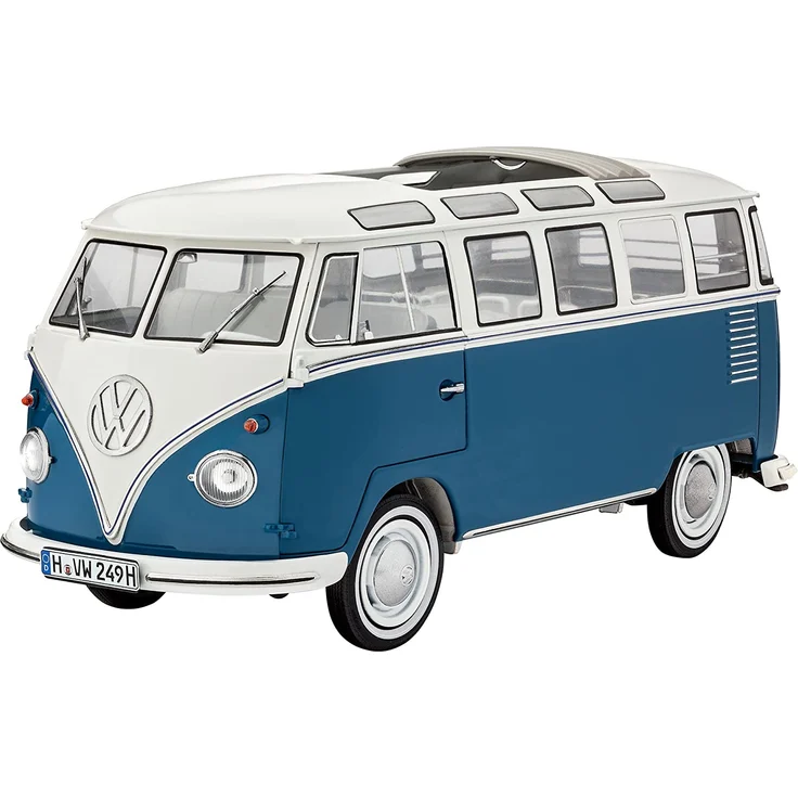 Revell Modellbausatz Auto 1:16 - Volkswagen VW T1 Bulli Samba Bus im Maßstab 1:16, Level 5, originalgetreue Nachbildung mit vielen Details, VW Bus, 07009 – Bild 3