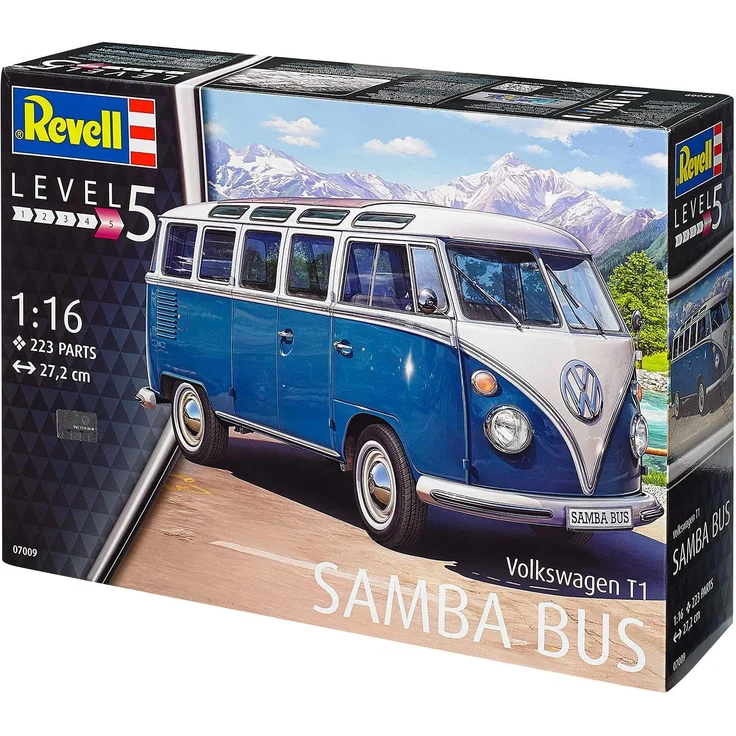 Revell Modellbausatz Auto 1:16 - Volkswagen VW T1 Bulli Samba Bus im Maßstab 1:16, Level 5, originalgetreue Nachbildung mit vielen Details, VW Bus, 07009 – Bild 14