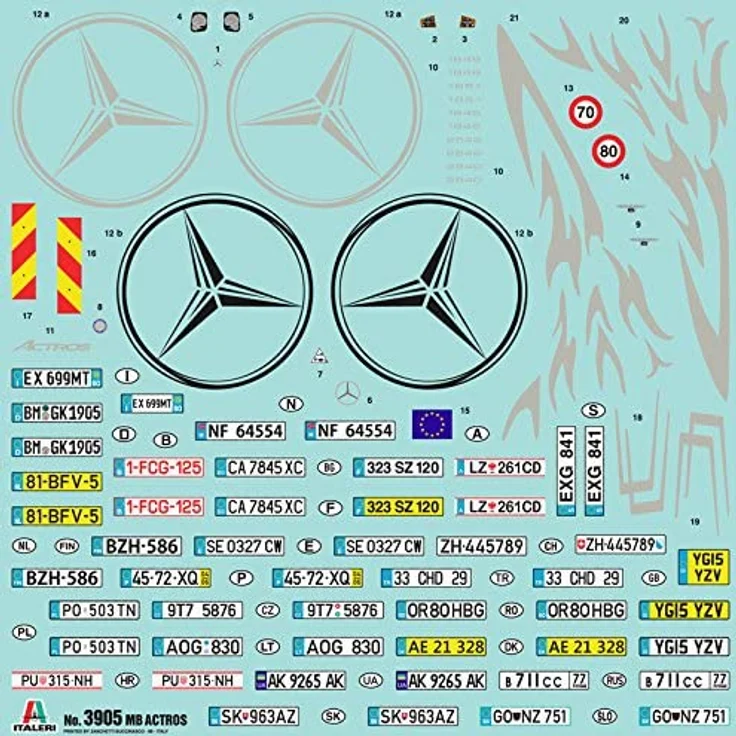 Italeri 3905 1:24 Mercedes Benz Actros MP4 Gigaspace – Bild 16