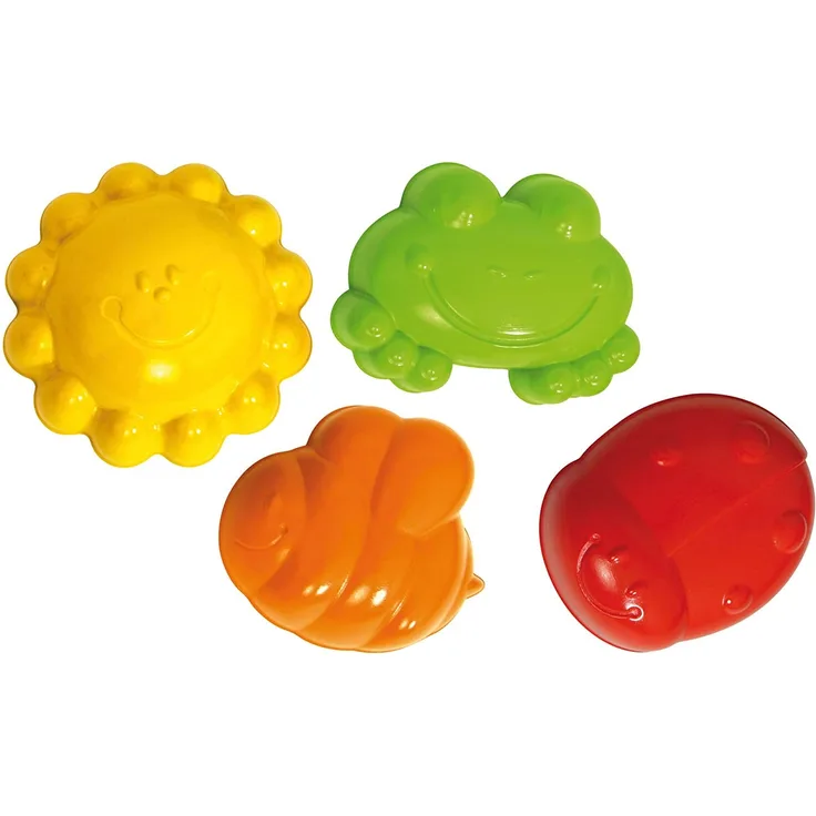Gowi 558-60 Sandform Otto, 4teilig, im Netz, Sandkästen und Sandspielzeug
