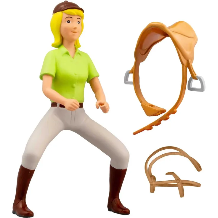 CRAZE BIBI und Tina Figuren REITENDE Susanne mit Sattel & Zamzeug Bibi und Tina Spielzeug mit Zubehör Pferde Spielzeug Martinshof Kinder Spielfiguren beweglich Spiele ab 3 Jahre 36990