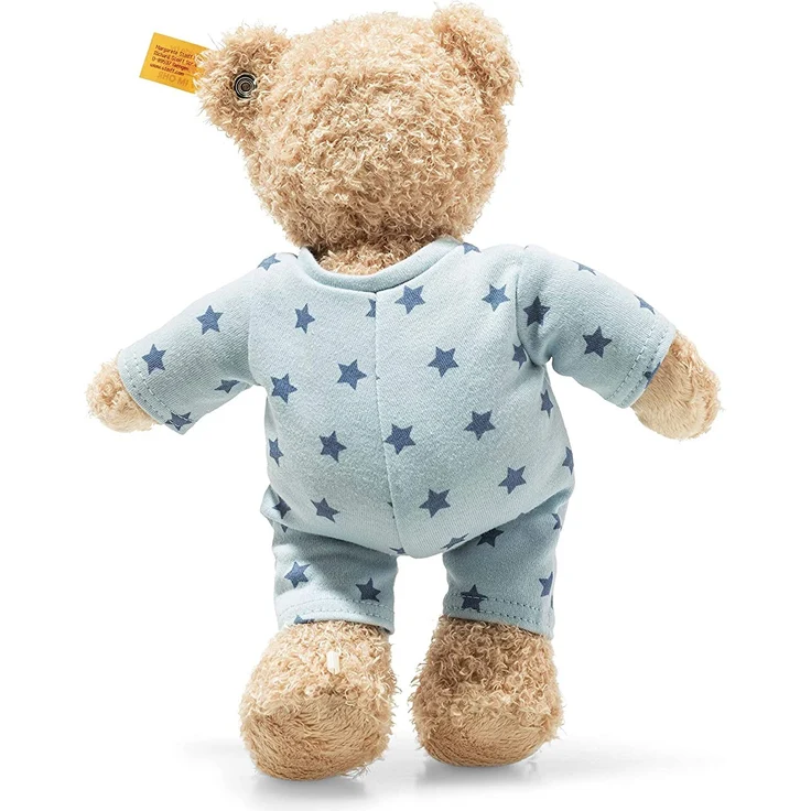 STEIFF Teddy and Me Teddybär Junge Baby mit Schlafanzug - 25 cm - Teddybär mit blauem Schlafanzug - Kuscheltier für Babys - weich & waschbar - beige/blau (241642) - Preisvergleich – Bild 3