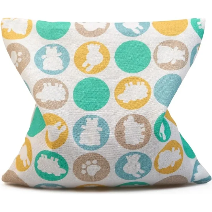 GRÜNSPECHT Bio-Traubenkern-Kissen 12x12cm, Wärmekissen für Babys & Kleinkinder, bei Blähungen & Bauchschmerzen, Tierprint, GOTS (675-V1)