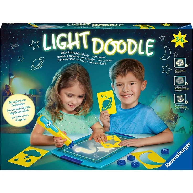 Ravensburger 18084 - Light Doodle Moon & Stars – Bild 1