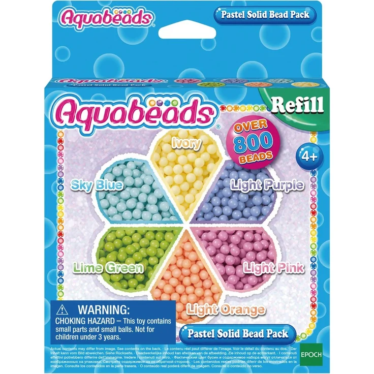Aquabeads Nachfüllset Pastell Perlen 800 Stück - Preisvergleich – Bild 1
