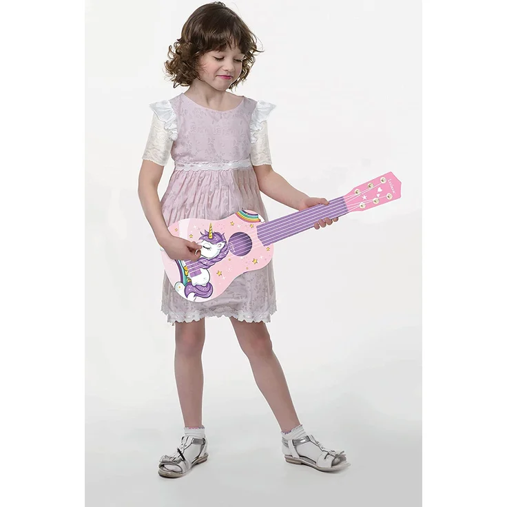 Lexibook erste Gitarre Einhorn für Kinder, 6 Nylonsaiten, 53 cm, Anleitung inklusive, Rosa/Blau, K200UNI – Bild 5
