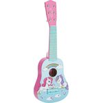 Lexibook erste Gitarre Einhorn für Kinder, 6 Nylonsaiten, 53 cm, Anleitung inklusive, Rosa/Blau, K200UNI