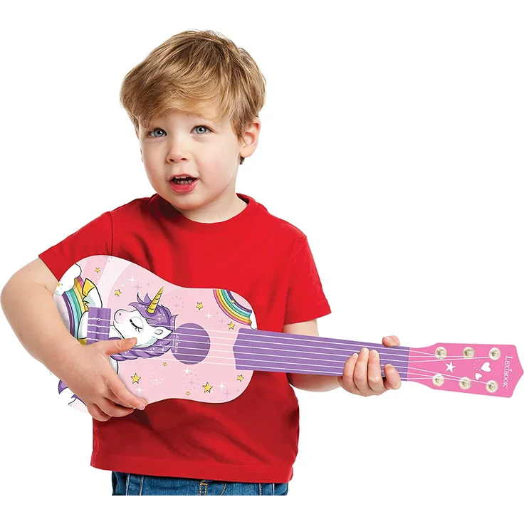 Lexibook erste Gitarre Einhorn für Kinder, 6 Nylonsaiten, 53 cm, Anleitung inklusive, Rosa/Blau, K200UNI – Bild 6