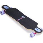 muuwmi Longboard Compact ABEC 7 Space mit Leuchtrollen