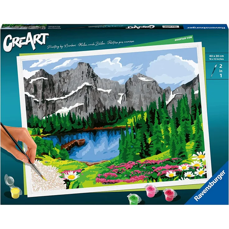 Ravensburger Malen nach Zahlen 20155 – Mountain View – ab 14 Jahren