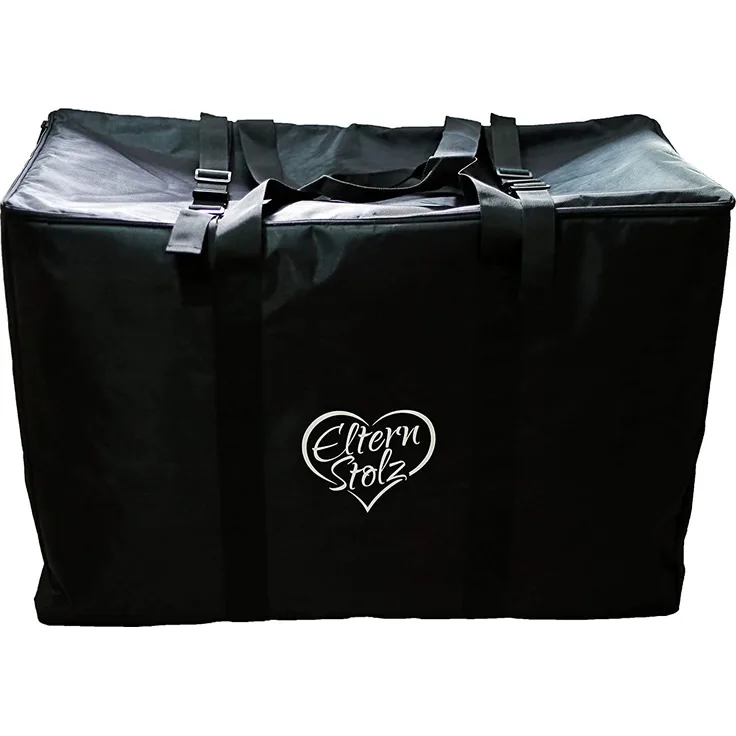 Gepolsterte Elternstolz Transporttasche Schwarz Für Kinderwagen, Buggys Und Autositze Buggy Stroller Bag z.B. Für Joie Mytrax Litetrax