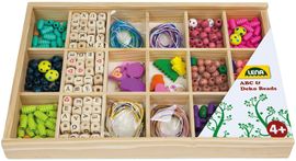 Lena 32024 - Holzperlen Holzkassette, groß