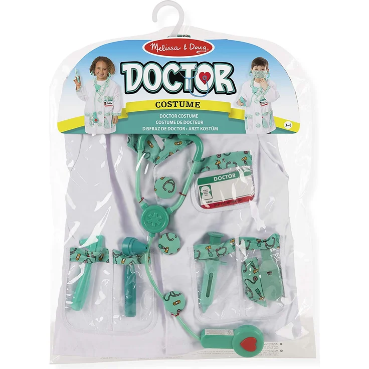 Melissa & Doug Doctor Role-Play Costume Set (Pretend Play, High-Quality Materials, Machine Washable, 44. 45 cm H × 60. 96 cm W × 1. 905 cm L) – Bild 7