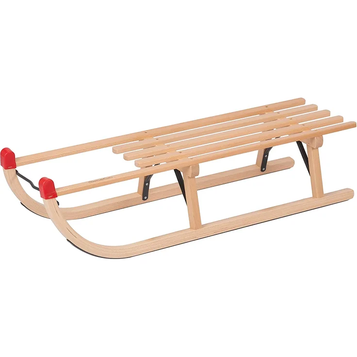 COLINT 'Davos Alpina Fun 100' Davoser Holzschlitten, mit Lattensitz, Buchenholz, FSC-zertifiziert, ab 3 Jahren - Preisvergleich – Bild 2