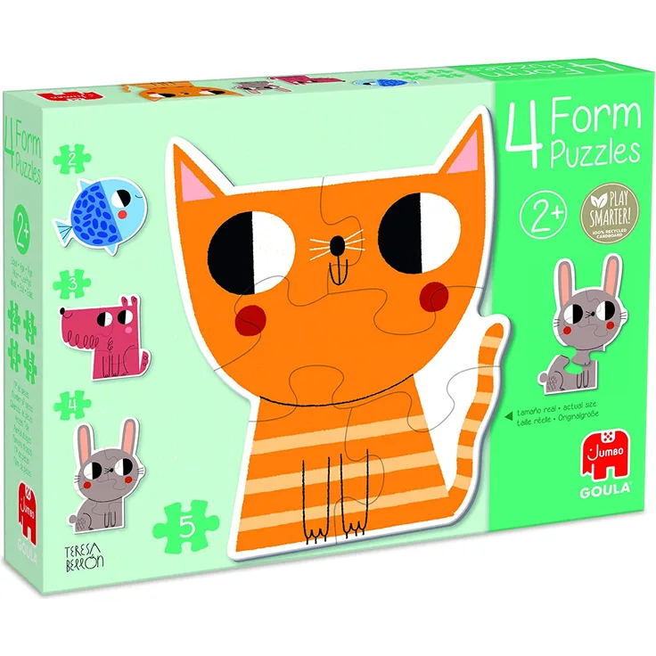 Goula 53174, 4 Puzzles Motiv Tiere