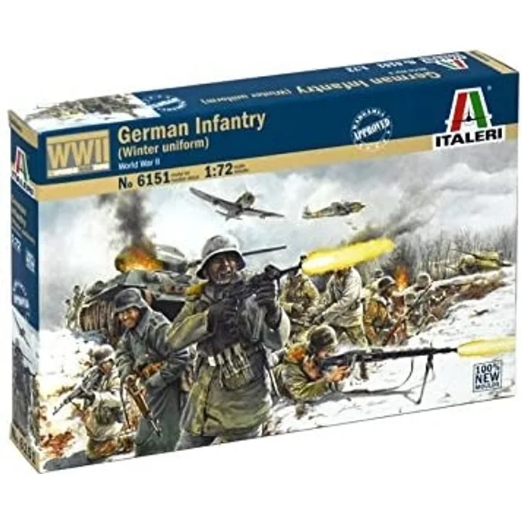 Italeri 510006151 - 1:72 Figuren-Set Deutsche Infanterie (Winter)