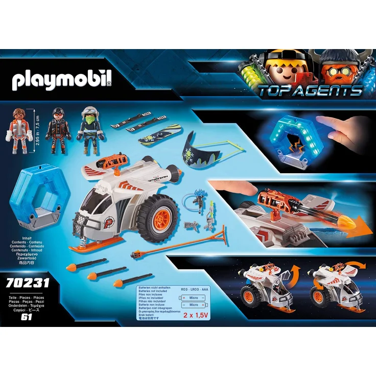 PLAYMOBIL Top Agents 70231 Spy Team Schneegleiter mit Licht- und Soundeffekten, Ab 6 Jahren – Bild 3