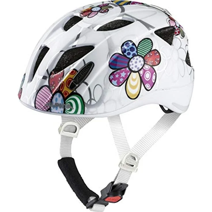 Alpina Kids Ximo Flash White Flower, Größe 47 - 51 cm - Fahrradhelm, Farbe Weiß – Bild 6