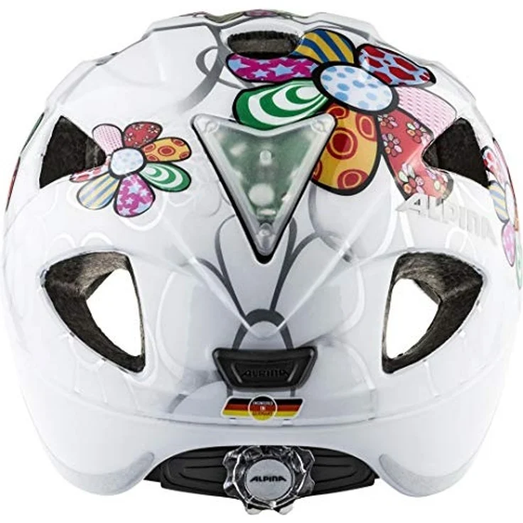 Alpina Kids Ximo Flash White Flower, Größe 47 - 51 cm - Fahrradhelm, Farbe Weiß – Bild 8