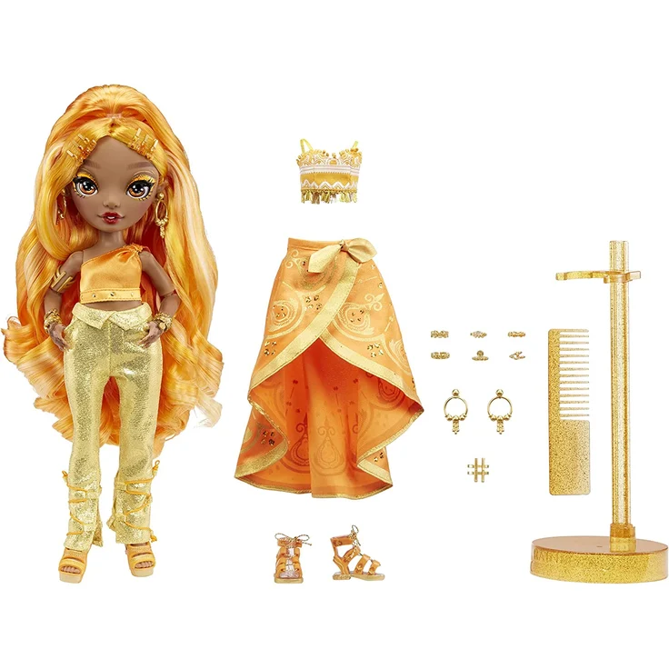 Rainbow High CORE Fashion Doll S4- Meena Fleur (Saffron) – Bild 2