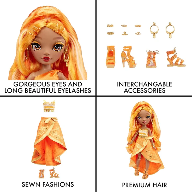 Rainbow High CORE Fashion Doll S4- Meena Fleur (Saffron) – Bild 5