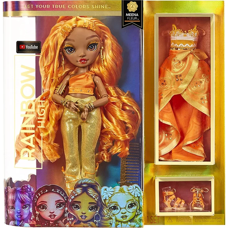 Rainbow High CORE Fashion Doll S4- Meena Fleur (Saffron) – Bild 1