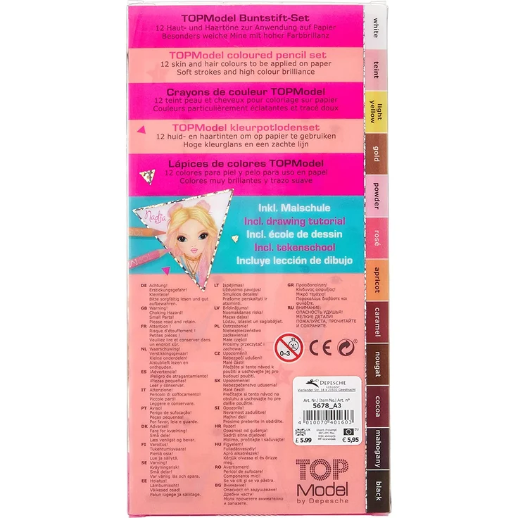 Depesche - TOPModel - Buntstifteset, Haut- und Haartöne - Preisvergleich – Bild 4