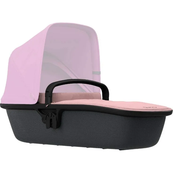 Quinny Lux Kinderwagenaufsatz, passend für Buggy Zapp Flex und Zapp Flex Plus, ultraleichte Babywanne, robust und atmungsaktiv, nutzbar ab der Geburt bis 6 Monate, blush on graphite
