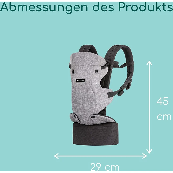 Bebeconfort Go4 Babytrage, ab der Geburt bis ca. 3 Jahre, 0-15 kg, Black Chic – Bild 6