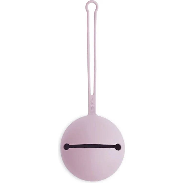 Mushie Silikon Schnullerbox | Aufbewahrung Schnullerhalter Case | Sichere & Hochwertige Baby Zubehör für Kleinkinder & Babys | Soft Lilac - Preisvergleich – Bild 1