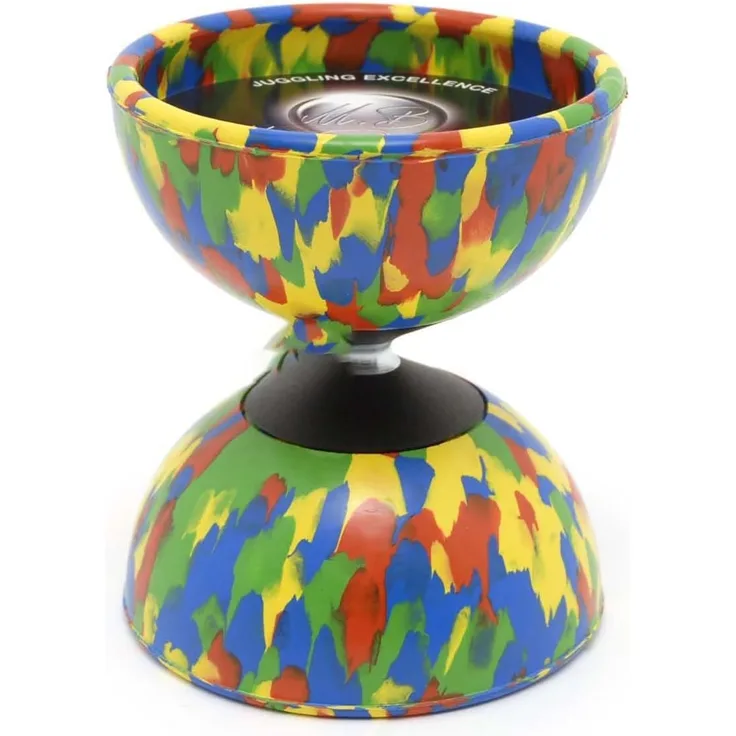 Ballaballa Diabolo Harlekin Medium - rot/gelb/blau/grün