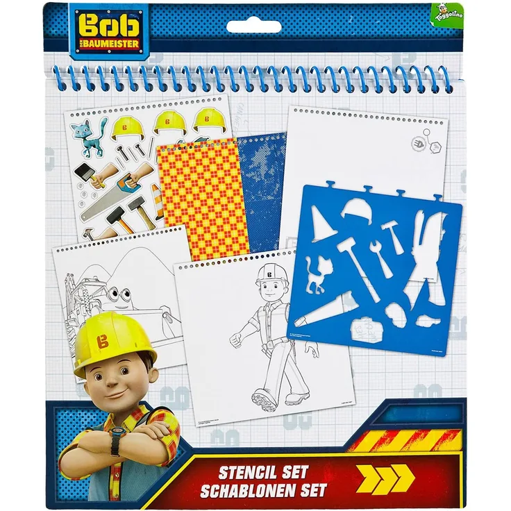 Undercover BODB1210 Bob der Baumeister Schablonenset, 32-teilig