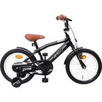 Amigo 'BMX Fun' Kinderfahrrad Matt Schwarz 16 Zoll inkl. Stützräder