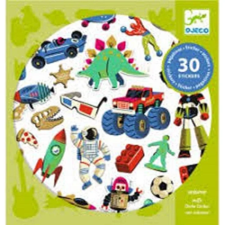 DJECO Sticker: Retro toys