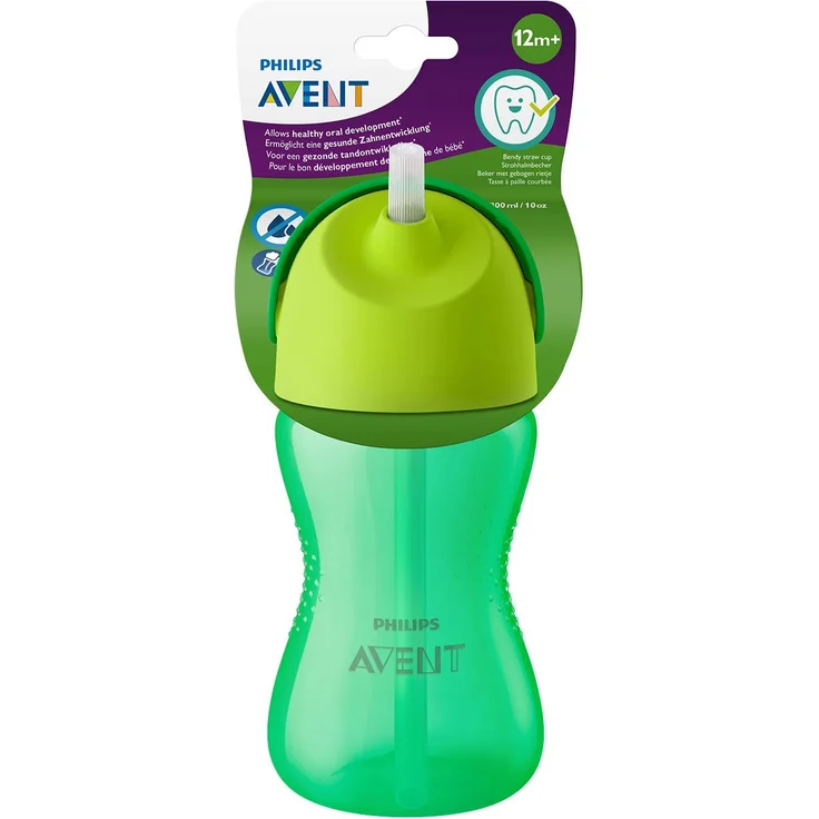 Avent Mug with straw green 300ml (SCF798/01) – Bild 1