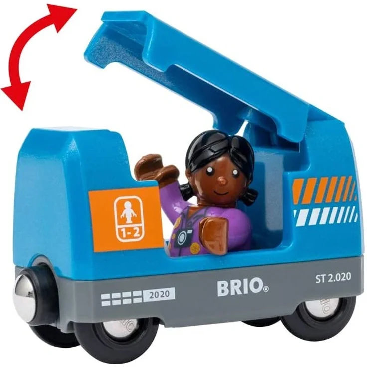 BRIO 'Smart Tech Sound Action Tunnel Reisezug-Set', ab 3 Jahren, Aufnahme-, Licht- und Soundfunktion, 37 Teile – Bild 11
