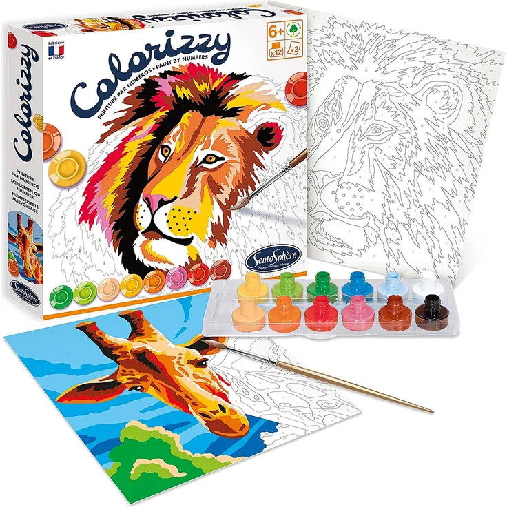 Carletto 'Colorizzy Löwe & Giraffe' Malvorlage