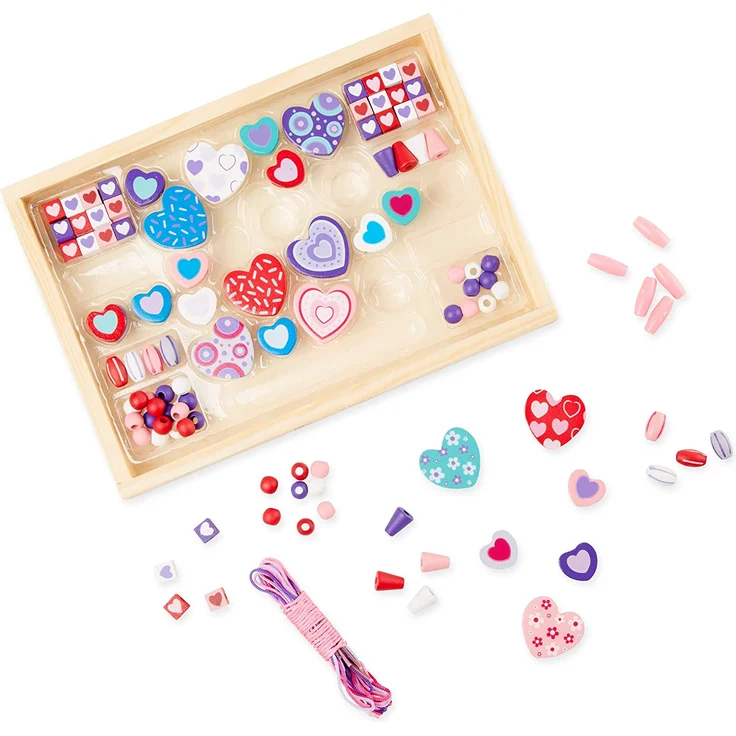 Melissa & Doug Holzperlen-Set Süße Herzen - Preisvergleich – Bild 2
