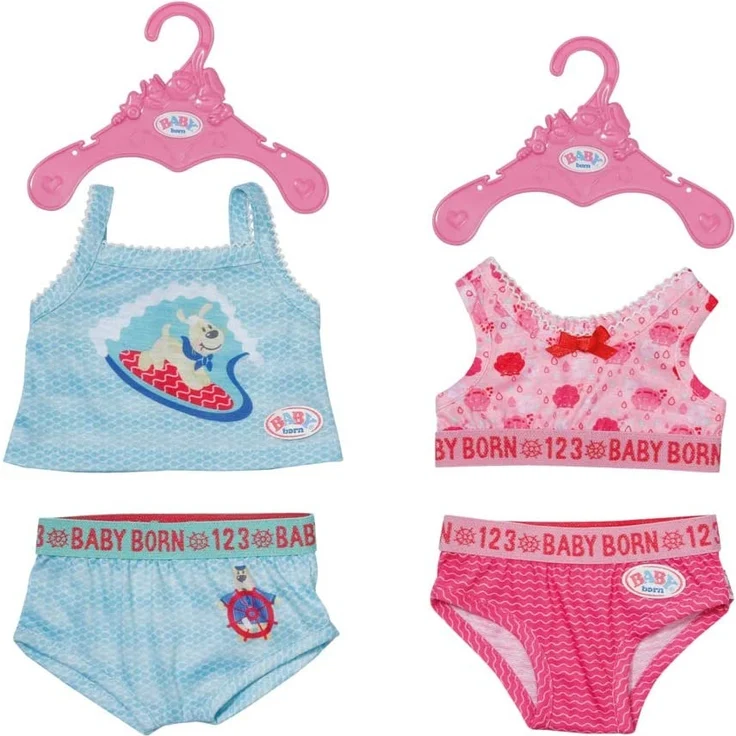Zapf 830123 BABY born Unterwäsche 43 cm - 1 Unterwäsche-Set, Auswahl erfolgt zufällig – Bild 1