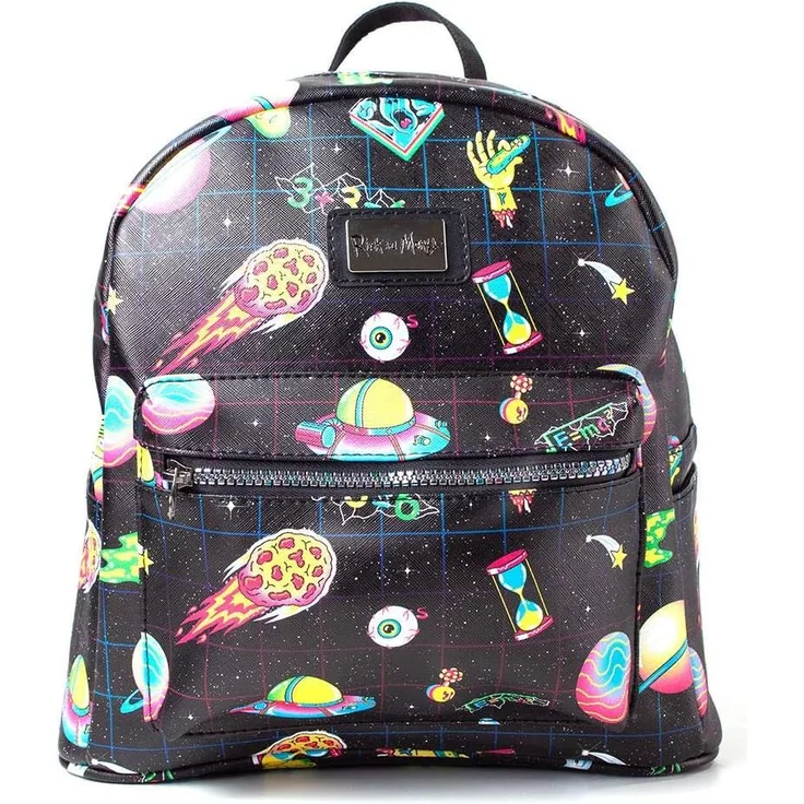 Rick and Morty - All Over Sublimation Printed Ladies Backpack Rucksack Neu
