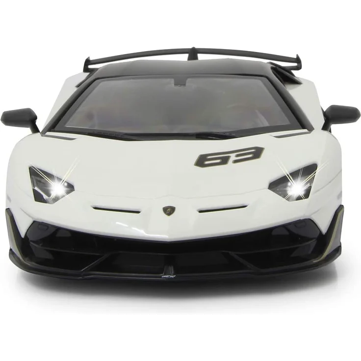 Jamara 405172 Lamborghini Aventador SVJ 1:14 weiß 2,4GHz-offiziell lizenziert, bis zu 1 Stunde Fahrzeit bei ca. 11 Kmh, perfekt nachgebildete Details, hochwertige Verarbeitung – Bild 2