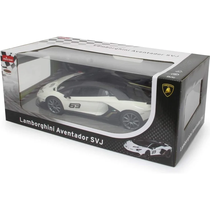 Jamara 405172 Lamborghini Aventador SVJ 1:14 weiß 2,4GHz-offiziell lizenziert, bis zu 1 Stunde Fahrzeit bei ca. 11 Kmh, perfekt nachgebildete Details, hochwertige Verarbeitung – Bild 7