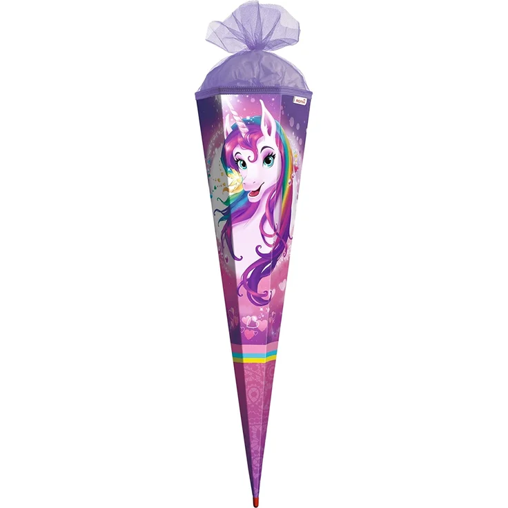 Roth Schultüte 85cm Einhornportrait – Bild 1