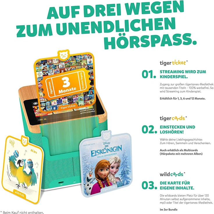 Tiger Media 'tigerbox TOUCH', ab 3 Jahren, inkl. Startpaket, mit Touchdisplay, Stereo-Klang und Nachtlicht, grün – Bild 4