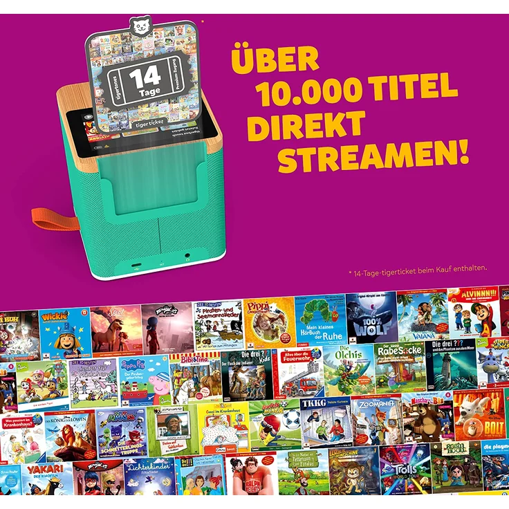 Tiger Media 'tigerbox TOUCH', ab 3 Jahren, inkl. Startpaket, mit Touchdisplay, Stereo-Klang und Nachtlicht, grün – Bild 3