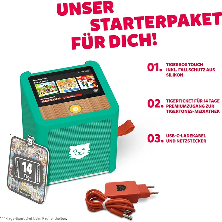 Tiger Media 'tigerbox TOUCH', ab 3 Jahren, inkl. Startpaket, mit Touchdisplay, Stereo-Klang und Nachtlicht, grün – Bild 5