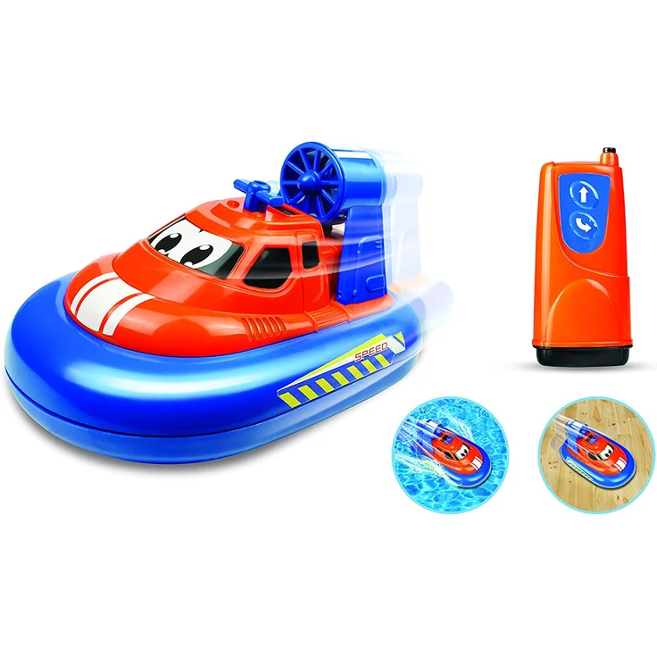 TOOKO 81122 RC Hovercraft by Silverlit, ferngesteuertes, Kleinkinder, 2 in 1: Boot und Auto, fahrbar auf Wasser und Land, 16 cm, orange und blau, ab 3 Jahren – Bild 2